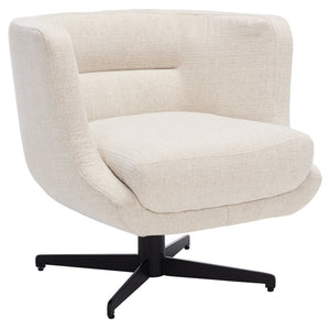 Safavieh Wexler Accent Chair - Chic Tub-Style Design With Soft Upholstery For Cozy Elegance In Any Space Cream / Black ACH5202A