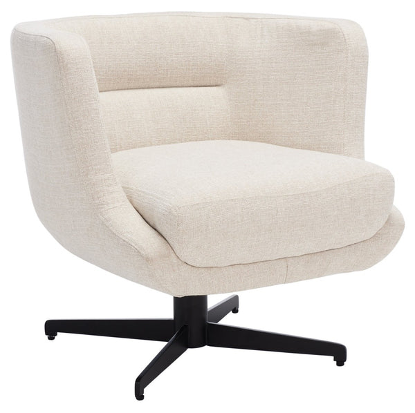 Safavieh Wexler Accent Chair - Chic Tub-Style Design With Soft Upholstery For Cozy Elegance In Any Space Cream / Black ACH5202A