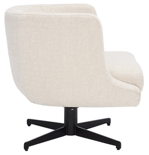 Safavieh Wexler Accent Chair - Chic Tub-Style Design With Soft Upholstery For Cozy Elegance In Any Space Cream / Black ACH5202A