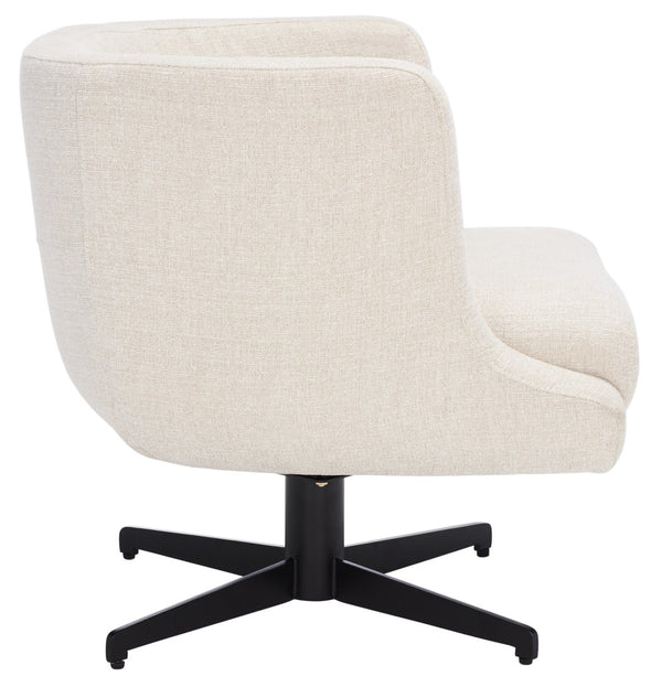 Safavieh Wexler Accent Chair - Chic Tub-Style Design With Soft Upholstery For Cozy Elegance In Any Space Cream / Black ACH5202A