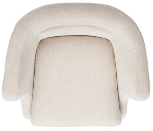Safavieh Wexler Accent Chair - Chic Tub-Style Design With Soft Upholstery For Cozy Elegance In Any Space Cream / Black ACH5202A