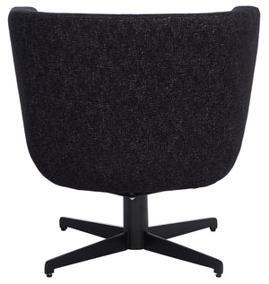 Safavieh Wexler Accent Chair - Chic Tub-Style Design With Soft Upholstery For Cozy Elegance In Any Space Black / Black ACH5202B