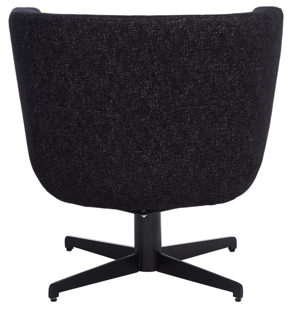 Safavieh Wexler Accent Chair - Chic Tub-Style Design With Soft Upholstery For Cozy Elegance In Any Space Black / Black ACH5202B