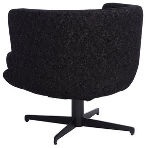 Safavieh Wexler Accent Chair - Chic Tub-Style Design With Soft Upholstery For Cozy Elegance In Any Space Black / Black ACH5202B