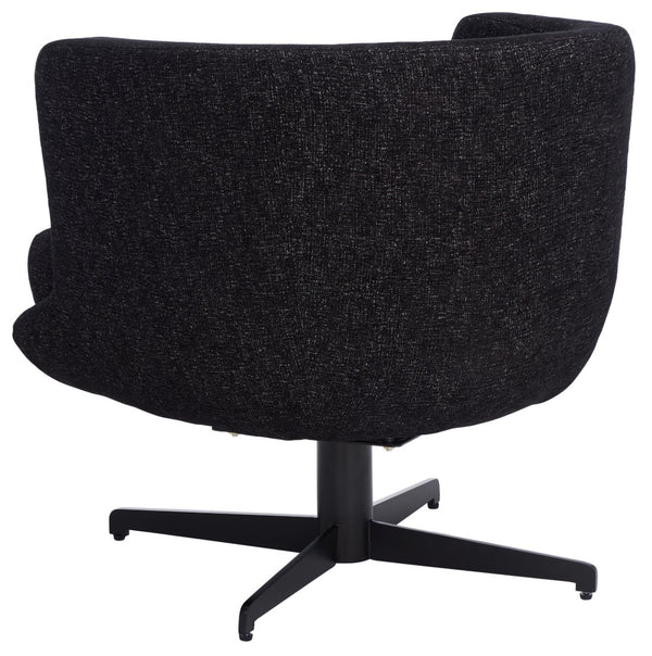 Safavieh Wexler Accent Chair - Chic Tub-Style Design With Soft Upholstery For Cozy Elegance In Any Space Black / Black ACH5202B