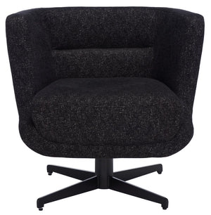 Safavieh Wexler Accent Chair - Chic Tub-Style Design With Soft Upholstery For Cozy Elegance In Any Space Black / Black ACH5202B