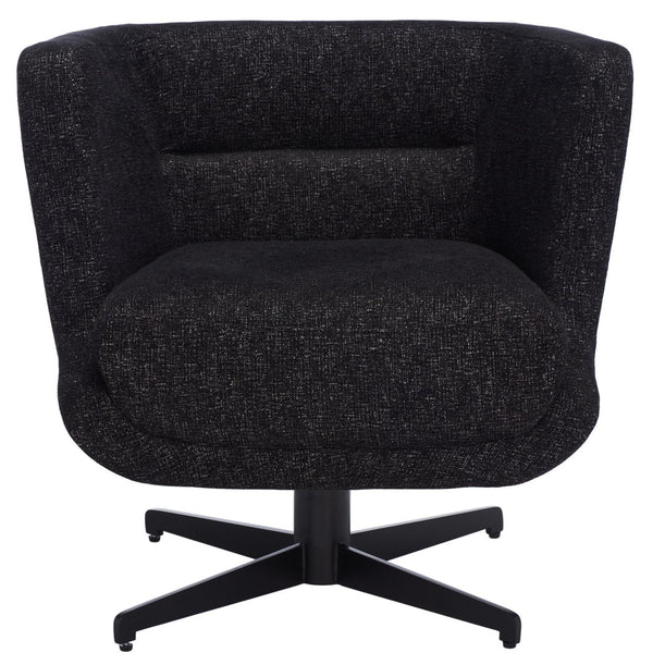 Safavieh Wexler Accent Chair - Chic Tub-Style Design With Soft Upholstery For Cozy Elegance In Any Space Black / Black ACH5202B