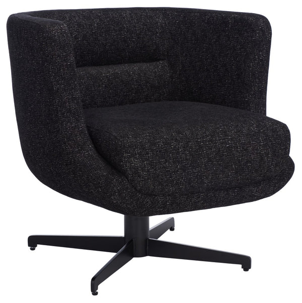 Safavieh Wexler Accent Chair - Chic Tub-Style Design With Soft Upholstery For Cozy Elegance In Any Space Black / Black ACH5202B