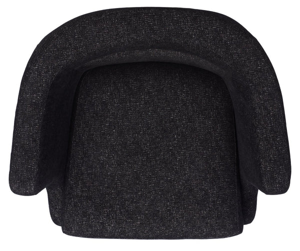 Safavieh Wexler Accent Chair - Chic Tub-Style Design With Soft Upholstery For Cozy Elegance In Any Space Black / Black ACH5202B