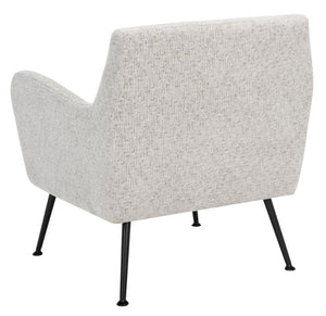 Safavieh Tilbrook Armchair - Luxurious Mid-Century Modern Design With Plush Comfort And Elegant Accents Light Grey / Black ACH5203B
