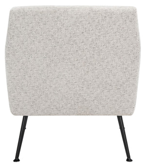 Safavieh Tilbrook Armchair - Luxurious Mid-Century Modern Design With Plush Comfort And Elegant Accents Light Grey / Black ACH5203B