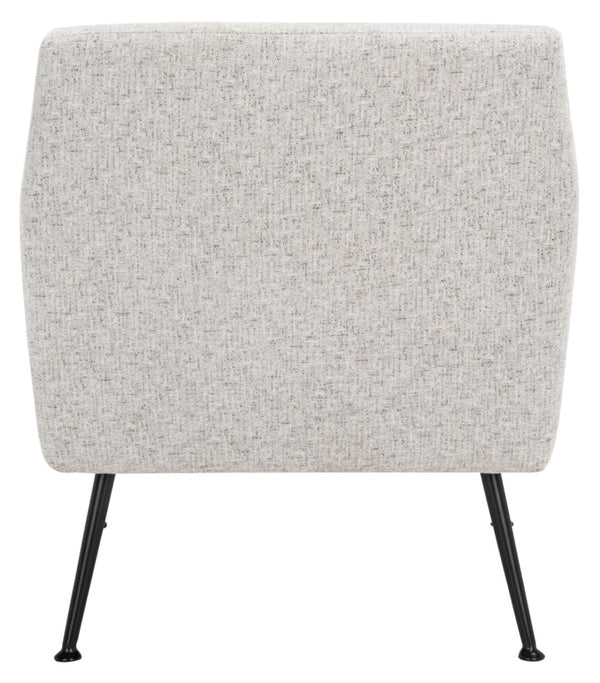 Safavieh Tilbrook Armchair - Luxurious Mid-Century Modern Design With Plush Comfort And Elegant Accents Light Grey / Black ACH5203B