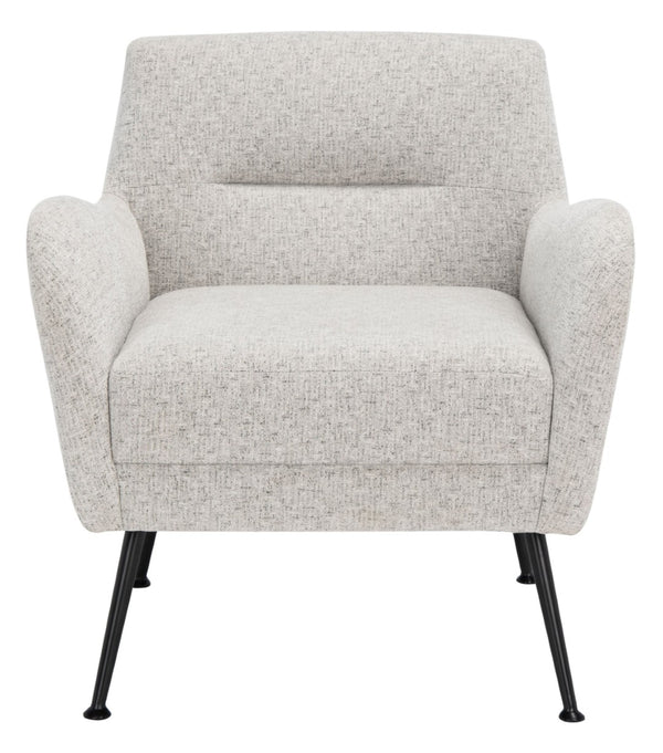Safavieh Tilbrook Armchair - Luxurious Mid-Century Modern Design With Plush Comfort And Elegant Accents Light Grey / Black ACH5203B