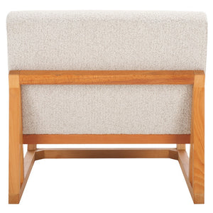 Kinsey Accent Chair - Stylish Boucle Upholstered Comfort with Clean Lines and Solid Wood Frame