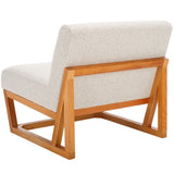 Kinsey Accent Chair - Stylish Boucle Upholstered Comfort with Clean Lines and Solid Wood Frame