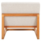 Kinsey Accent Chair - Stylish Boucle Upholstered Comfort with Clean Lines and Solid Wood Frame