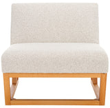 Kinsey Accent Chair - Stylish Boucle Upholstered Comfort with Clean Lines and Solid Wood Frame