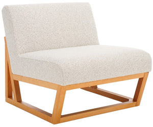 Kinsey Accent Chair - Stylish Boucle Upholstered Comfort with Clean Lines and Solid Wood Frame