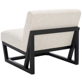 Kinsey Accent Chair - Stylish Boucle Upholstered Comfort with Clean Lines and Solid Wood Frame