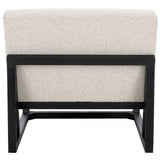 Kinsey Accent Chair - Stylish Boucle Upholstered Comfort with Clean Lines and Solid Wood Frame