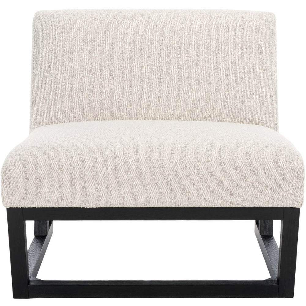 Safavieh Kinsey Accent Chair - Plush Boucle Upholstery & Solid Beechwood Frame For Modern Living Spaces Cream / Black ACH5205B