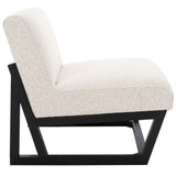 Kinsey Accent Chair - Stylish Boucle Upholstered Comfort with Clean Lines and Solid Wood Frame