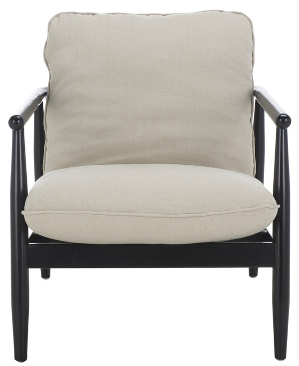 Safavieh Amias Accent Chair - Modern Comfort With Sculpted Wood Frame, Hemp Rope Detail & Versatile Style ACH5206A