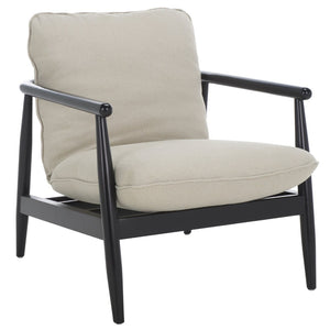 Safavieh Amias Accent Chair - Modern Comfort With Sculpted Wood Frame, Hemp Rope Detail & Versatile Style ACH5206A