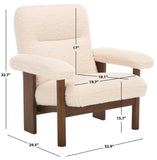 Attwell Accent Chair: Modern Comfort with Plush Upholstery and Elegant Wooden Frame for Your Home