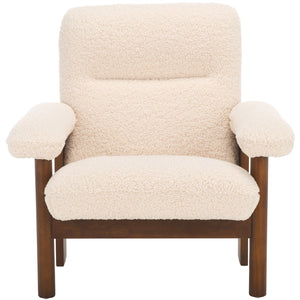 Attwell Accent Chair: Modern Comfort with Plush Upholstery and Elegant Wooden Frame for Your Home