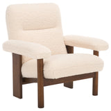 Attwell Accent Chair: Modern Comfort with Plush Upholstery and Elegant Wooden Frame for Your Home