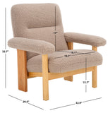 Attwell Accent Chair: Modern Comfort with Plush Upholstery and Elegant Wooden Frame for Your Home