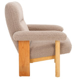 Attwell Accent Chair: Modern Comfort with Plush Upholstery and Elegant Wooden Frame for Your Home