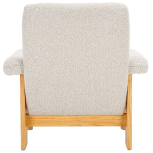 Attwell Accent Chair: Modern Comfort with Plush Upholstery and Elegant Wooden Frame for Your Home