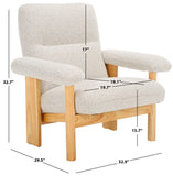 Attwell Accent Chair: Modern Comfort with Plush Upholstery and Elegant Wooden Frame for Your Home