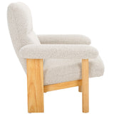 Attwell Accent Chair: Modern Comfort with Plush Upholstery and Elegant Wooden Frame for Your Home