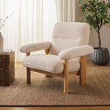 Attwell Accent Chair: Modern Comfort with Plush Upholstery and Elegant Wooden Frame for Your Home