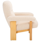 Attwell Accent Chair: Modern Comfort with Plush Upholstery and Elegant Wooden Frame for Your Home