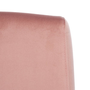 Safavieh Romilly Plush Velvet Accent Chair With Elegant Gold Frame For Modern Living Spaces And Comfort Dusty Rose Velvet/Gold ACH6203B
