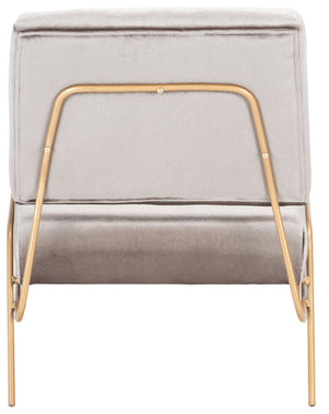 Safavieh Romilly Plush Velvet Accent Chair With Elegant Gold Frame For Modern Living Spaces And Comfort Hazel Wood Velvet/Gold ACH6203D
