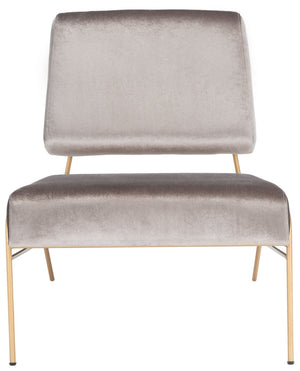 Safavieh Romilly Plush Velvet Accent Chair With Elegant Gold Frame For Modern Living Spaces And Comfort Hazel Wood Velvet/Gold ACH6203D