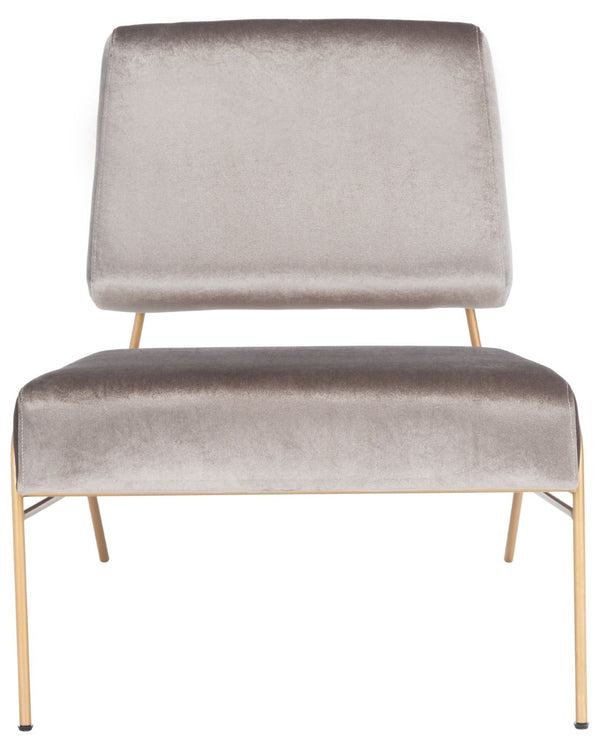 Safavieh Romilly Plush Velvet Accent Chair With Elegant Gold Frame For Modern Living Spaces And Comfort Hazel Wood Velvet/Gold ACH6203D