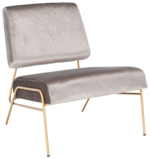 Safavieh Romilly Plush Velvet Accent Chair With Elegant Gold Frame For Modern Living Spaces And Comfort Hazel Wood Velvet/Gold ACH6203D