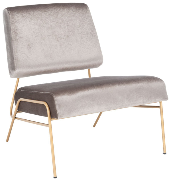 Safavieh Romilly Plush Velvet Accent Chair With Elegant Gold Frame For Modern Living Spaces And Comfort Hazel Wood Velvet/Gold ACH6203D