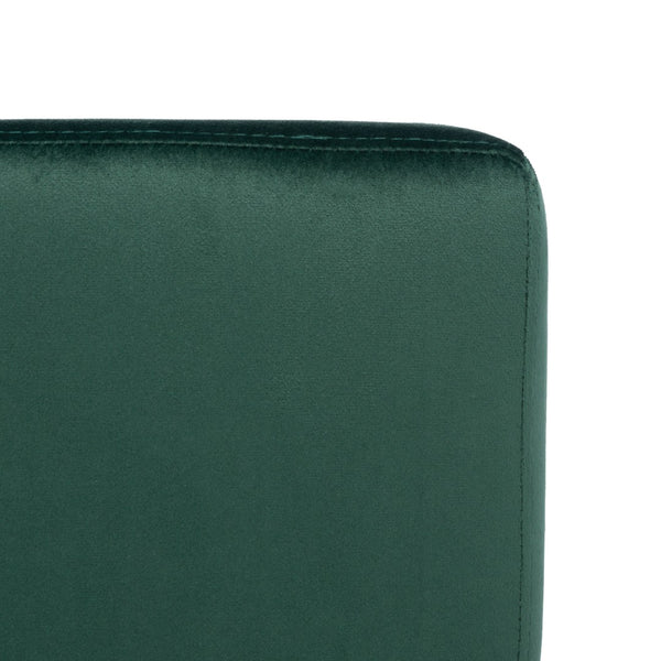 Safavieh Kermit Chic Mid-Century Accent Chair - Plush Seating For Stylish Living Rooms And Cozy Nooks Malachite Green Velvet/Matte Black ACH6210B
