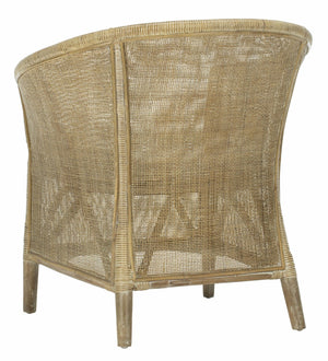 Safavieh Alexana Rattan Armchair - Modern Comfort Meets Natural Elegance For Stylish Living Spaces & Relaxation ACH6502A