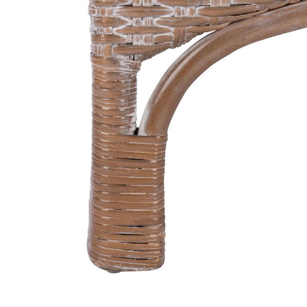 Safavieh Antonia Accent Chair With Plush Cushion - Coastal-Contemporary Rattan Design For Stylish Comfort ACH6504A