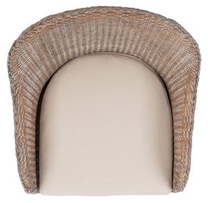 Safavieh Antonia Accent Chair With Plush Cushion - Coastal-Contemporary Rattan Design For Stylish Comfort ACH6504A