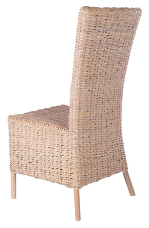 Safavieh ALLEN Accent Chair Set of 2 - Natural Whitewash Rattan for Stylish Living Room & Cozy Spaces ACH6506A-SET2