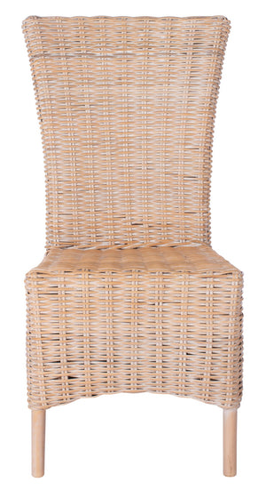 Safavieh ALLEN Accent Chair Set of 2 - Natural Whitewash Rattan for Stylish Living Room & Cozy Spaces ACH6506A-SET2